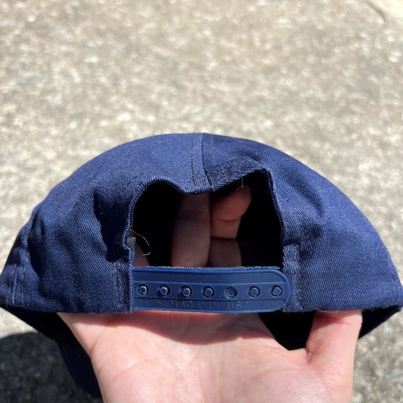 Boy Scouts BSA Wolf Blue Gold Made in the USA Twill M/L SnapBack Cap Hat - Picture 5 of 5